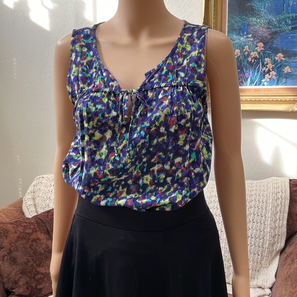 Daisy Fuentes Multi-colored Top